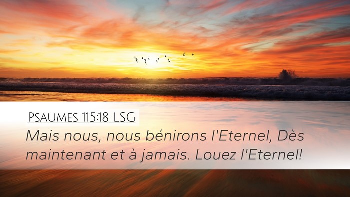 Psaumes 115:18 LSG Bible Verse Image