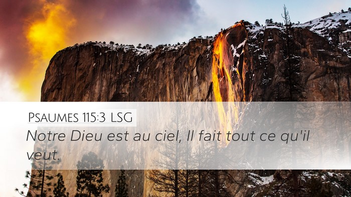 Psaumes 115:3 LSG Bible Verse Image