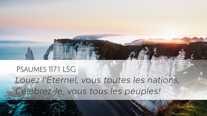 Psaumes 117:1 LSG Bible Verse Image