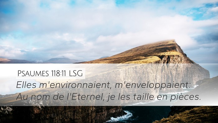 Psaumes 118:11 LSG Bible Verse Image