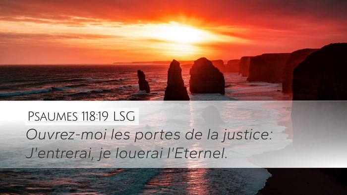 Psaumes 118:19 LSG Bible Verse Image