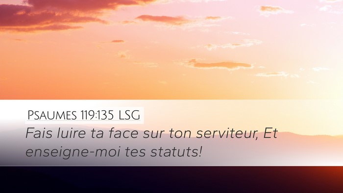 Psaumes 119:135 LSG Bible Verse Image