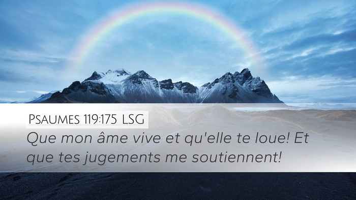 Psaumes 119:175 LSG Bible Verse Image