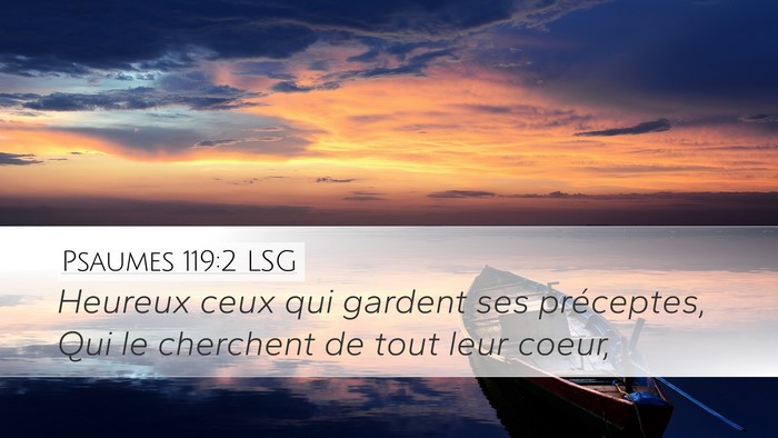 Psaumes 119:2 LSG Bible Verse Image
