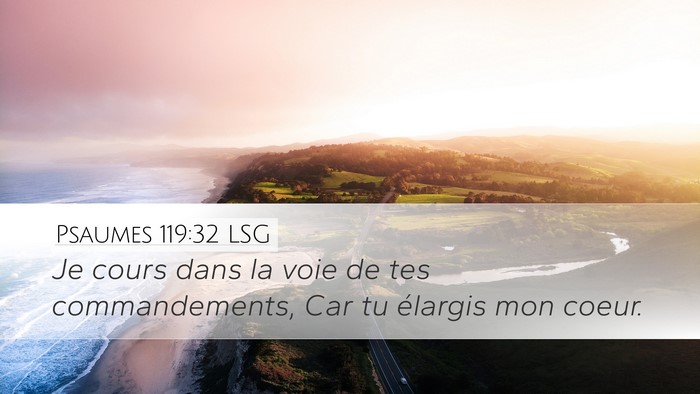 Psaumes 119:32 LSG Bible Verse Image