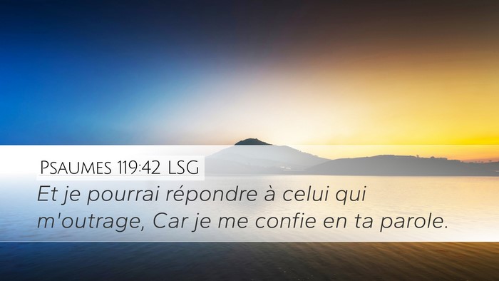 Psaumes 119:42 LSG Bible Verse Image