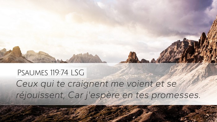 Psaumes 119:74 LSG Bible Verse Image