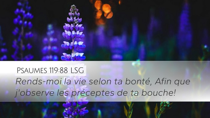 Psaumes 119:88 LSG Bible Verse Image