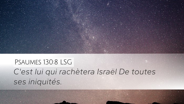 Psaumes 130:8 LSG Bible Verse Image