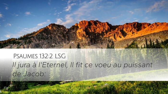 Psaumes 132:2 LSG Bible Verse Image