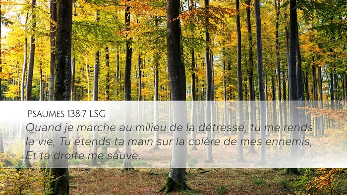 Psaumes 138:7 LSG Bible Verse Image
