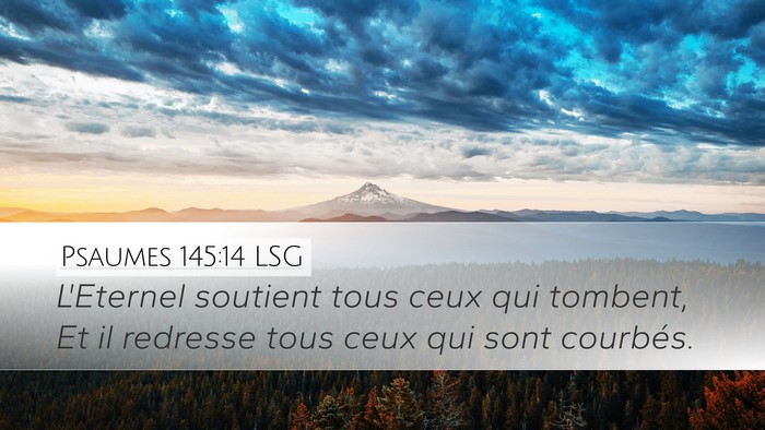 Psaumes 145:14 LSG Bible Verse Image