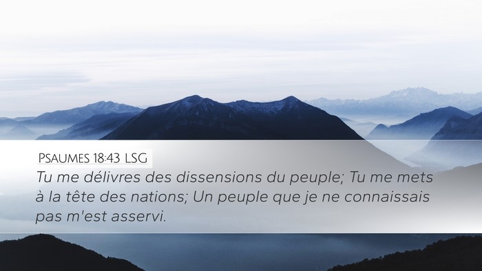 Psaumes 18:43 LSG Bible Verse Image
