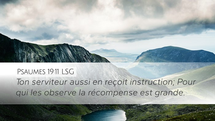 Psaumes 19:11 LSG Bible Verse Image