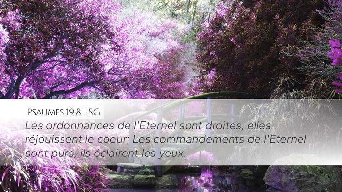 Psaumes 19:8 LSG Bible Verse Image