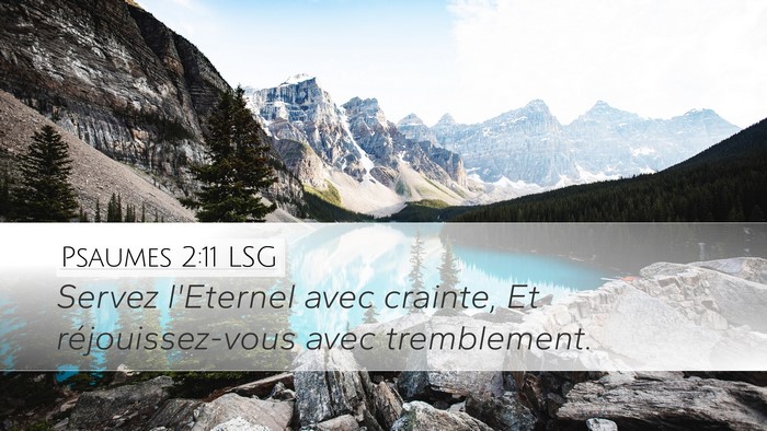 Psaumes 2:11 LSG Bible Verse Image