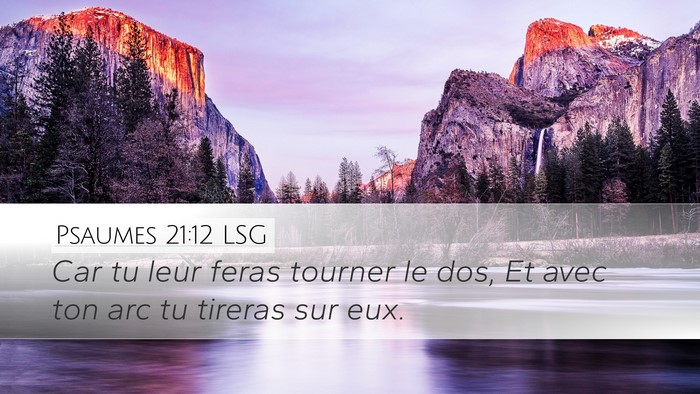 Psaumes 21:12 LSG Bible Verse Image
