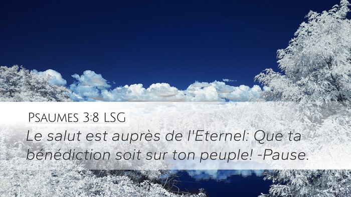 Psaumes 3:8 LSG Bible Verse Image