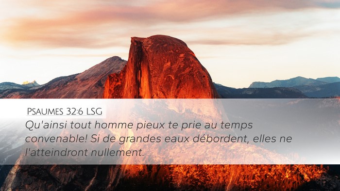 Psaumes 32:6 LSG Bible Verse Image