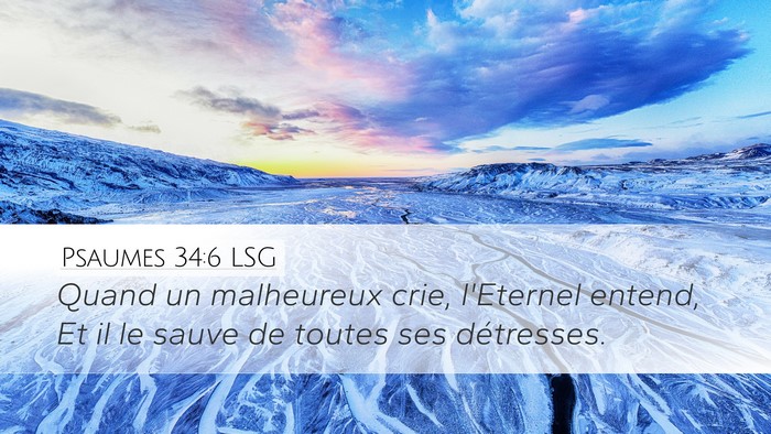 Psaumes 34:6 LSG Bible Verse Image