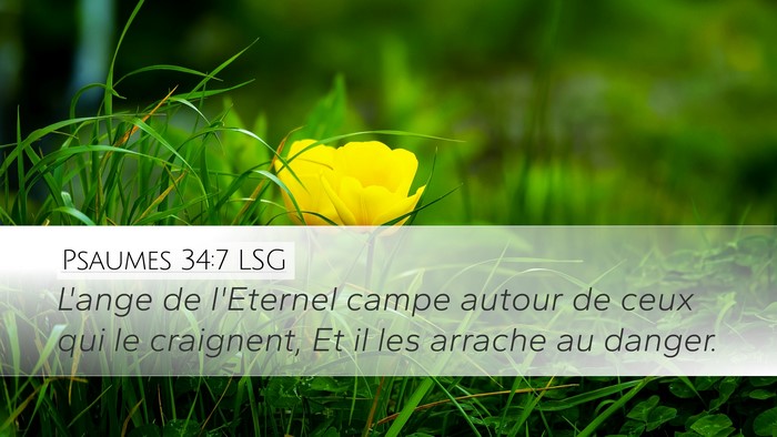 Psaumes 34:7 LSG Bible Verse Image