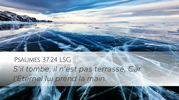 Psaumes 37:24 LSG Bible Verse Image