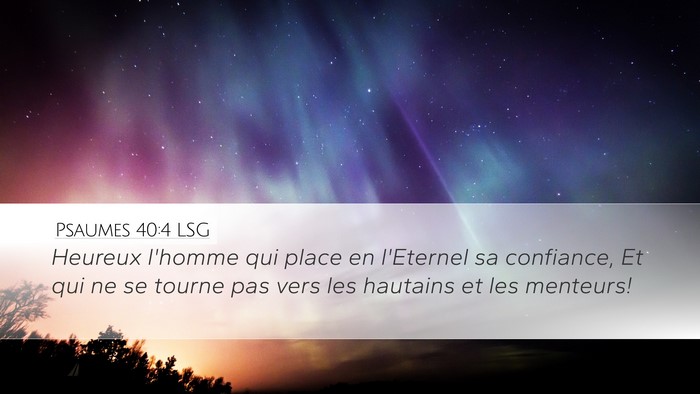 Psaumes 40:4 LSG Bible Verse Image