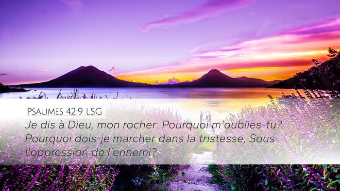 Psaumes 42:9 LSG Bible Verse Image