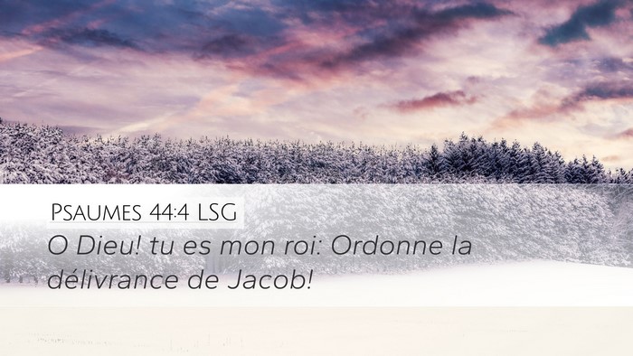 Psaumes 44:4 LSG Bible Verse Image