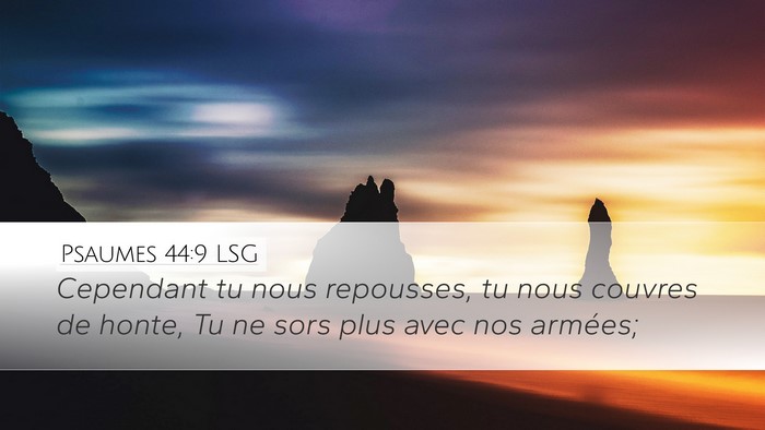 Psaumes 44:9 LSG Bible Verse Image