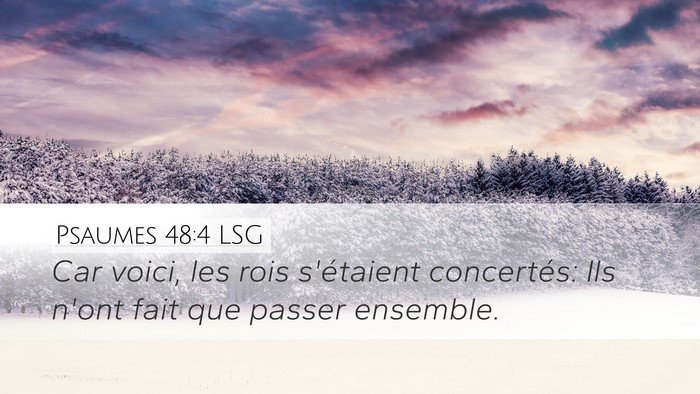 Psaumes 48:4 LSG Bible Verse Image