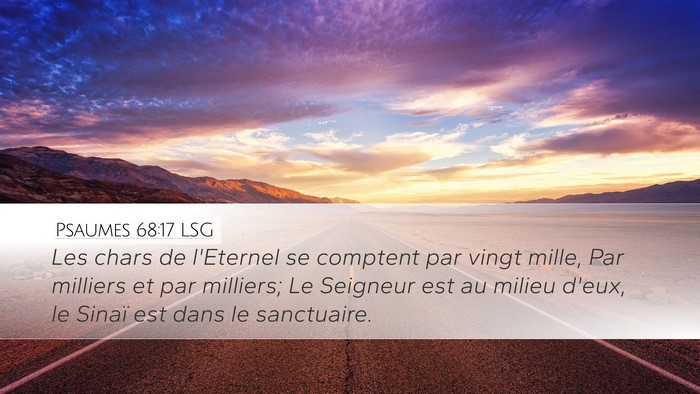 Psaumes 68:17 LSG Bible Verse Image