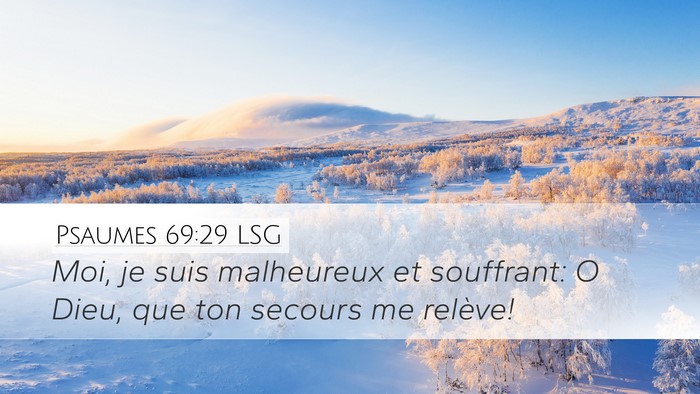 Psaumes 69:29 LSG Bible Verse Image