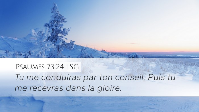 Psaumes 73:24 LSG Bible Verse Image