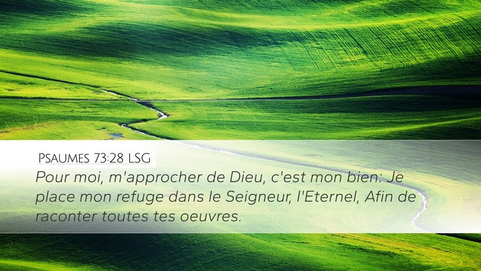 Psaumes 73:28 LSG Bible Verse Image