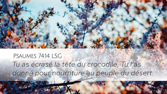 Psaumes 74:14 LSG Bible Verse Image