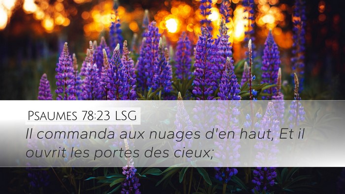 Psaumes 78:23 LSG Bible Verse Image