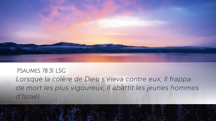 Psaumes 78:31 LSG Bible Verse Image