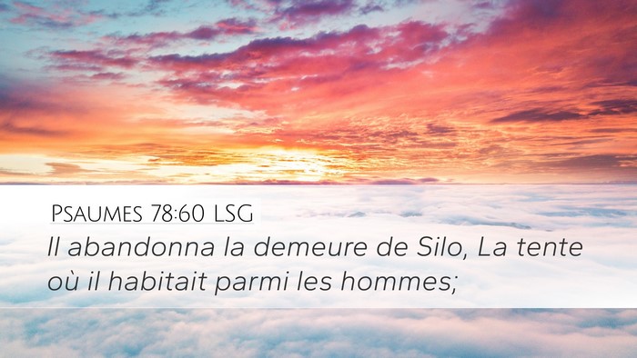 Psaumes 78:60 LSG Bible Verse Image