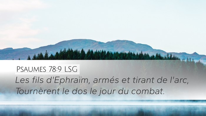 Psaumes 78:9 LSG Bible Verse Image
