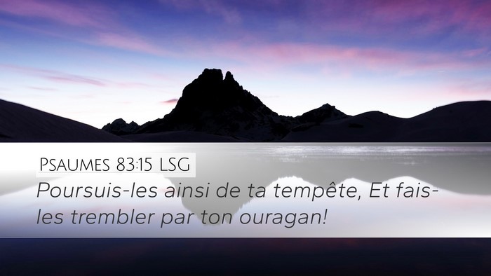 Psaumes 83:15 LSG Bible Verse Image