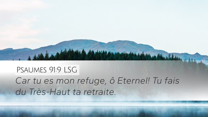 Psaumes 91:9 LSG Bible Verse Image