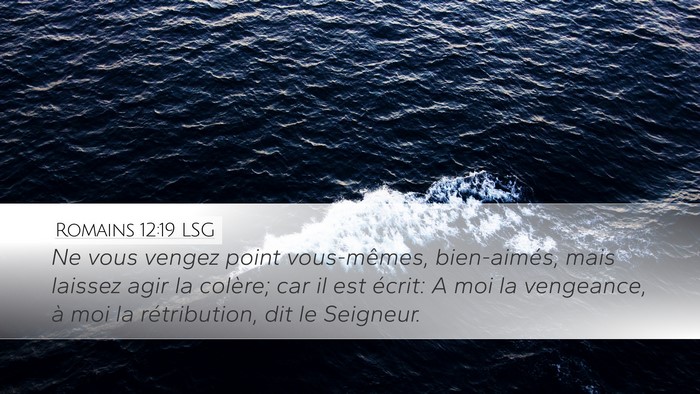 Romains 12:19 LSG Bible Verse Image
