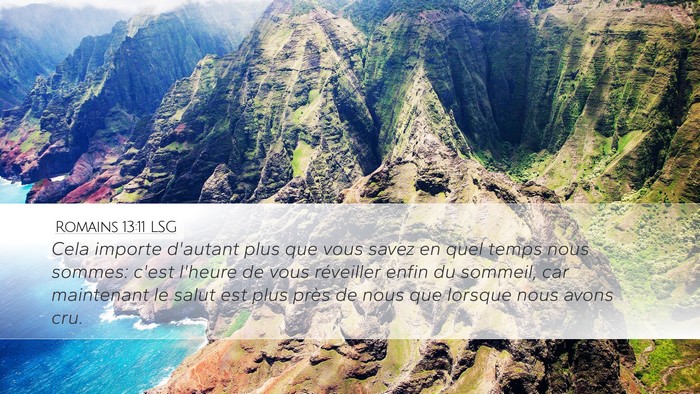 Romains 13:11 LSG Bible Verse Image