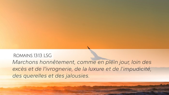 Romains 13:13 LSG Bible Verse Image