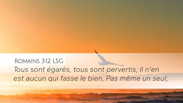 Romains 3:12 LSG Bible Verse Image