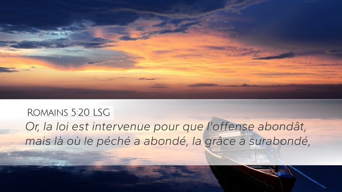 Romains 5:20 LSG Bible Verse Image