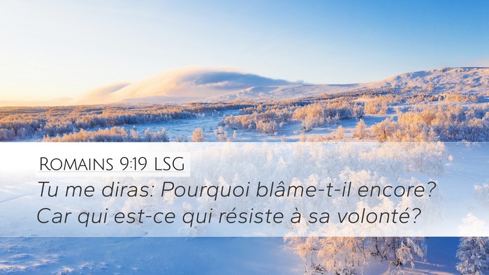 Romains 9:19 LSG Bible Verse Image