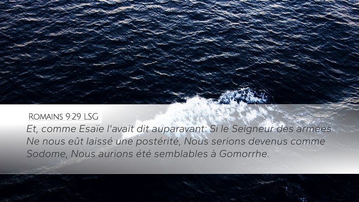 Romains 9:29 LSG Bible Verse Image