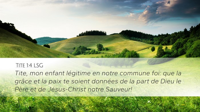 Tite 1:4 LSG Bible Verse Image